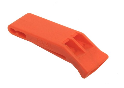 Orange lifejacket whistle - orange,